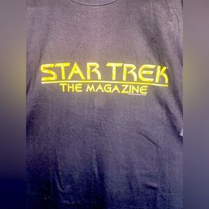Vintage 1998 Star Trek The Magazine promo Black T-Shirt XL Men’s